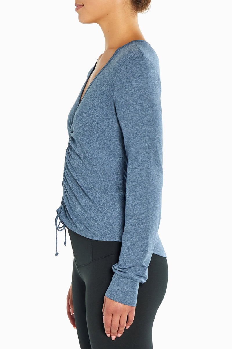Grey Ruched Top (H. Partly Cloudy)