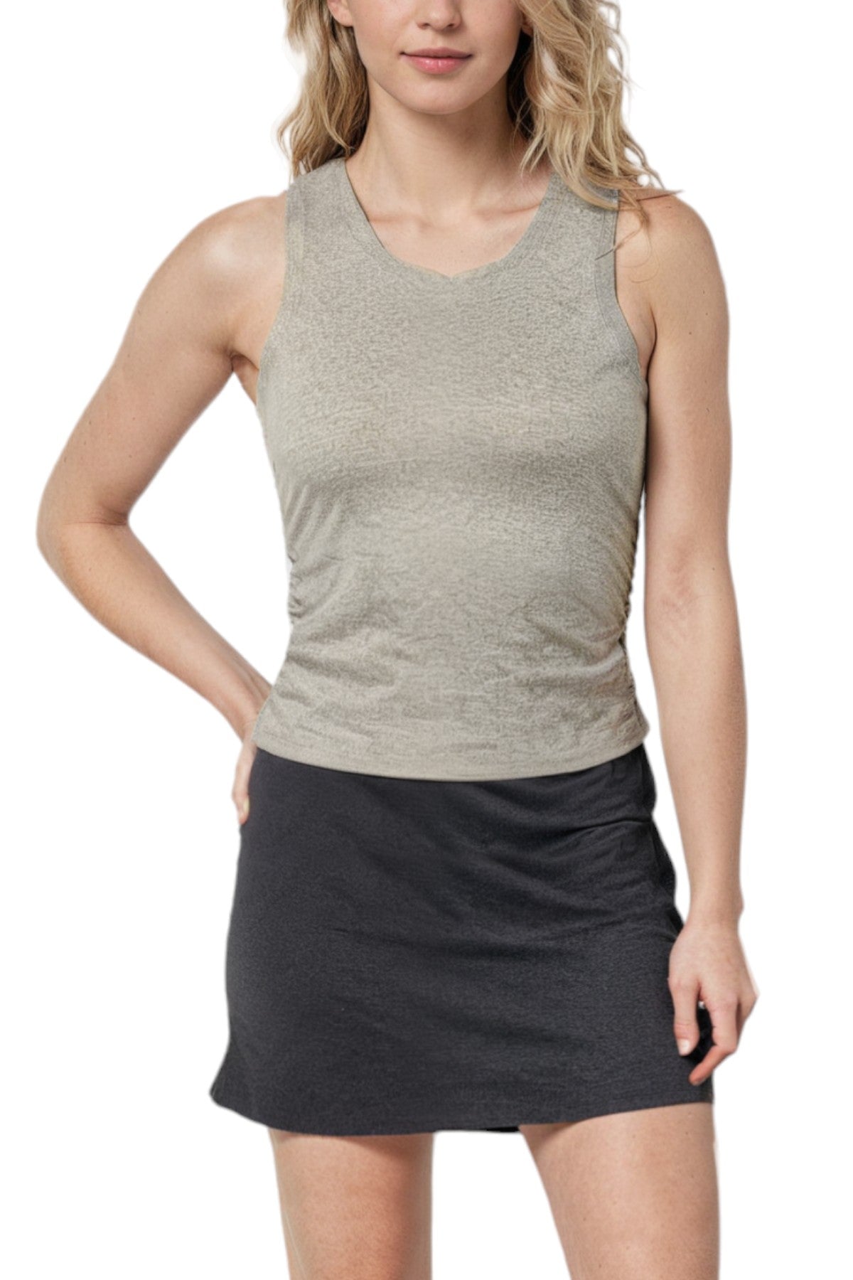 トップス sab Saydee Tank (H. Sedona Sage) – Zobha
