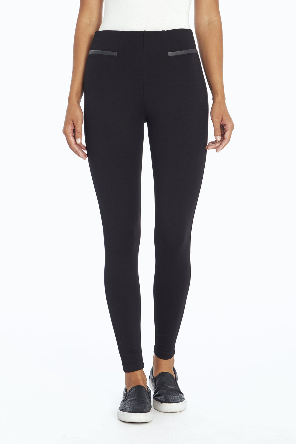 Side-Zip Ponte Leggings