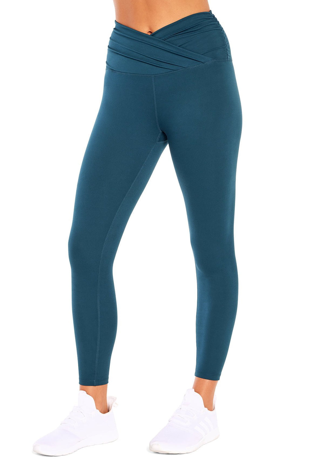 Zobha Crossover Ankle Legging in Blue