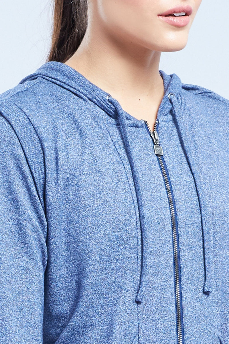 Cooper Long Sleeve Hoodie With Keyhole At Back