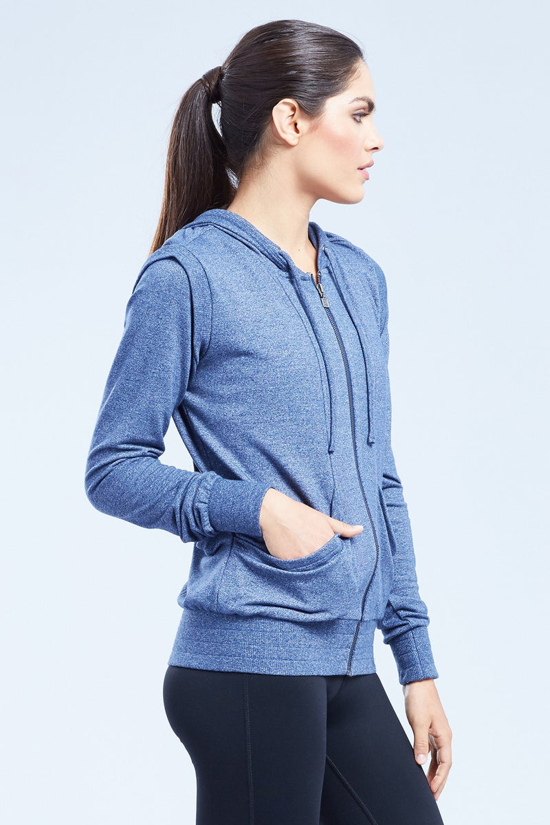 Cooper Long Sleeve Hoodie With Keyhole At Back