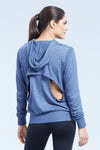 Cooper Long Sleeve Hoodie With Keyhole At Back