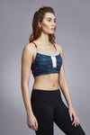 Amos Cut-Out Sports Bra with Colorblocking