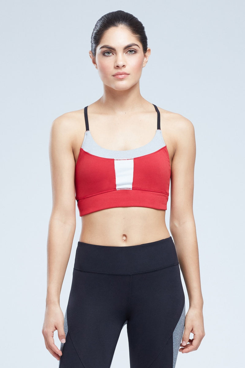 Amos Cut-Out Sports Bra with Colorblocking