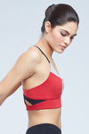 Amos Cut-Out Sports Bra with Colorblocking