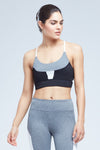 Amos Cut-Out Sports Bra with Colorblocking