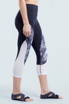Kaelin Colorblock & Mesh Shape Optimizing Capri