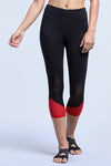 Rocsi Mixed Media Colorblock Capri