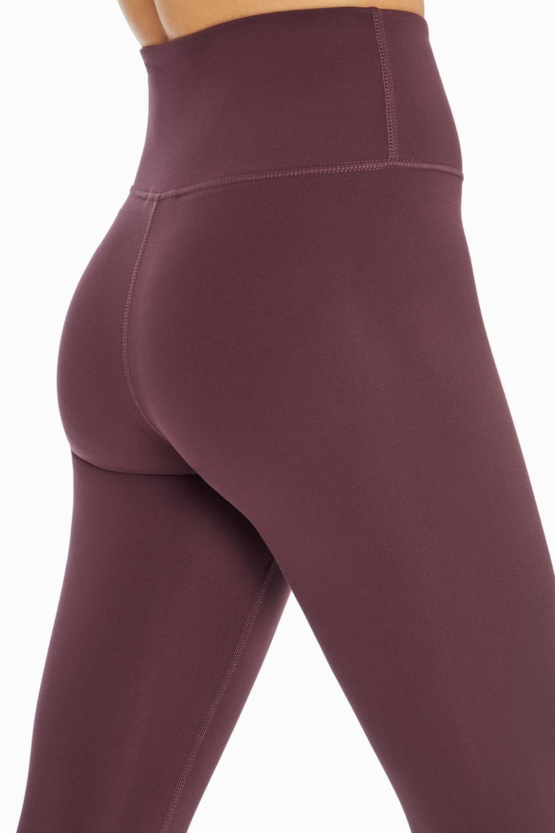 MyCybele Maroon Cotton Ankle Leggings