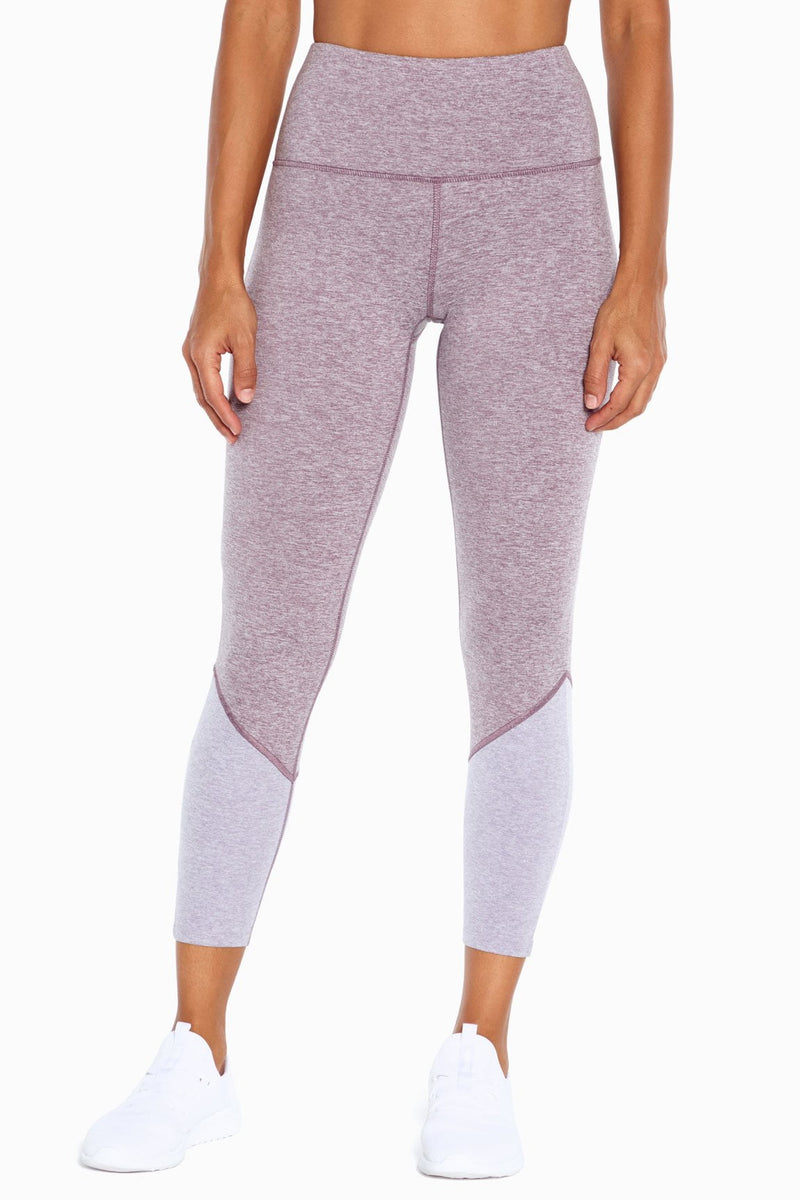 Zobha Skin360 Amelia Ankle Legging (Heather Purple Ash)