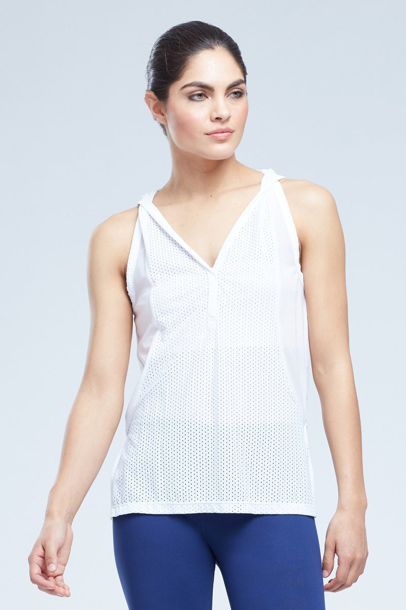 Maines Singlet Henley With Twisted Racerback