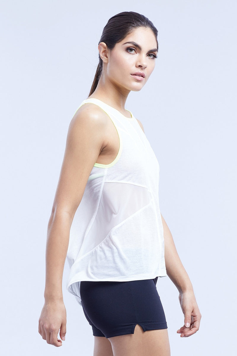 Eden Double Layer Mesh Contrast Tank